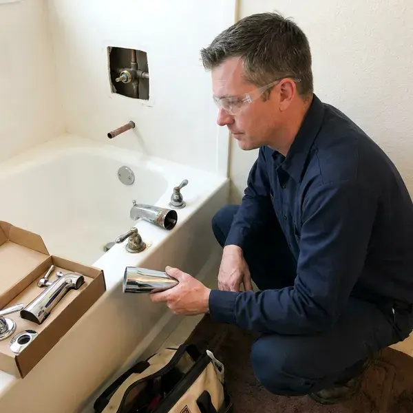 CKN Plumbing technician providing bathtub faucet replacement in Anchorage, AK