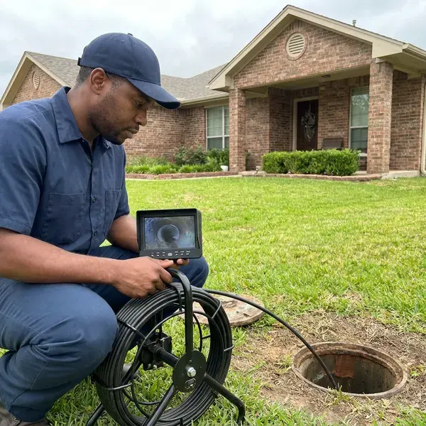 CKN Plumbing technician providing drains camera inspection in Anchorage, AK