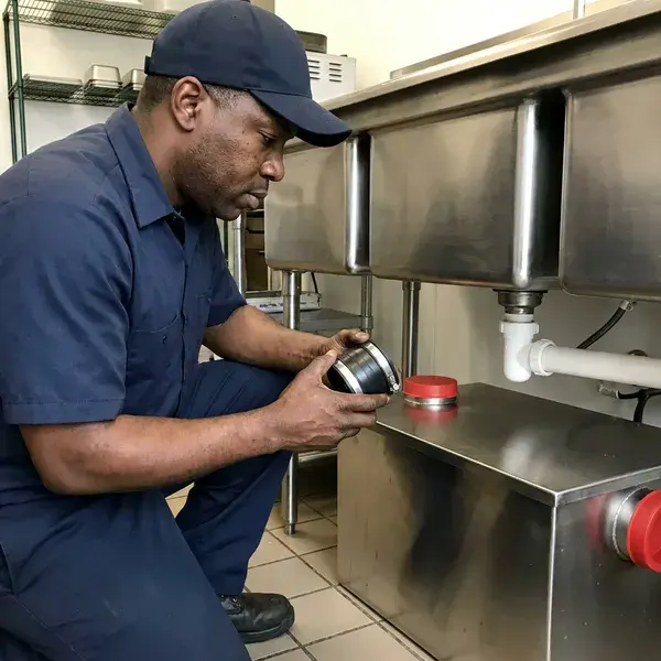 CKN Plumbing technician providing grease trap installation in Anchorage, AK