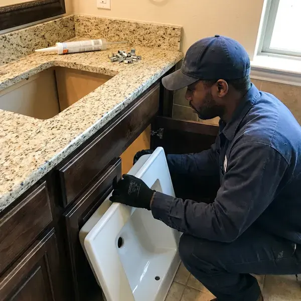 CKN Plumbing technician providing sink installation in Anchorage, AK