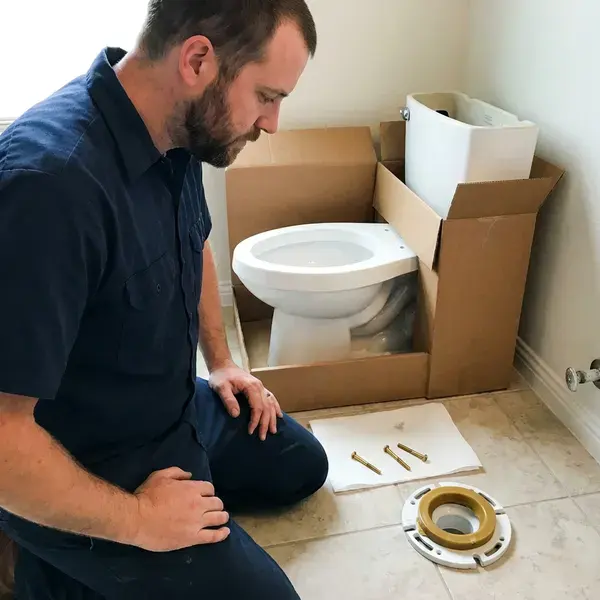 CKN Plumbing technician providing toilet replacement in Tanaina, AK