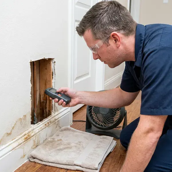 CKN Plumbing technician providing water leak detection in Badger, AK