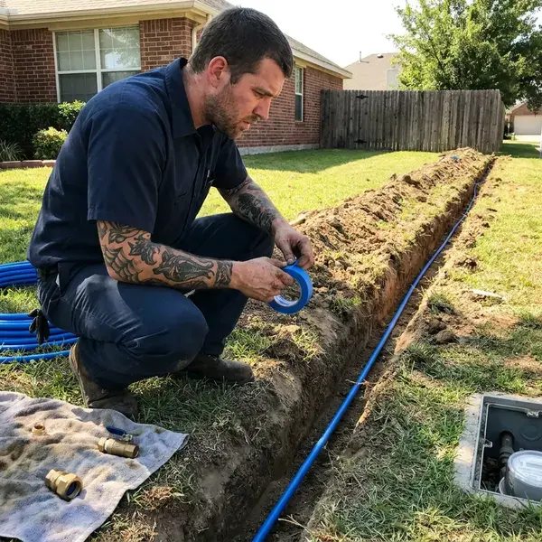 Local water line installation by CKN Plumbing, Badger, AK