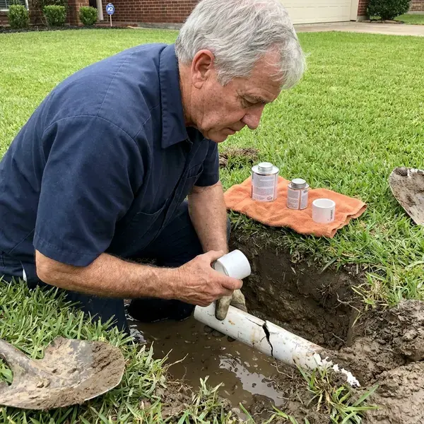 CKN Plumbing technician providing water line repair in Anchorage, AK