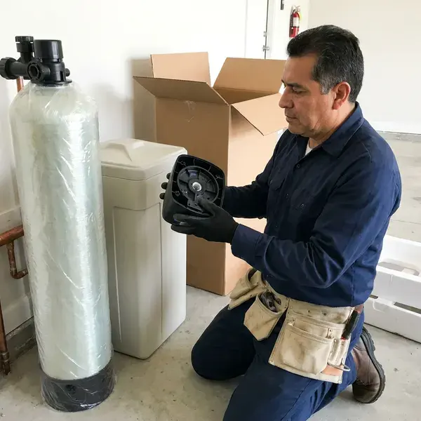 CKN Plumbing technician providing water softener replacement in Anchorage, AK